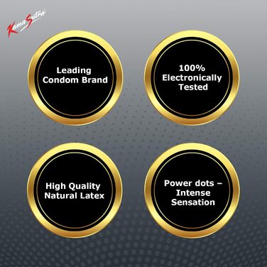 Презервативи KamaSutra Long Last Delaying Dotted, 12 шт