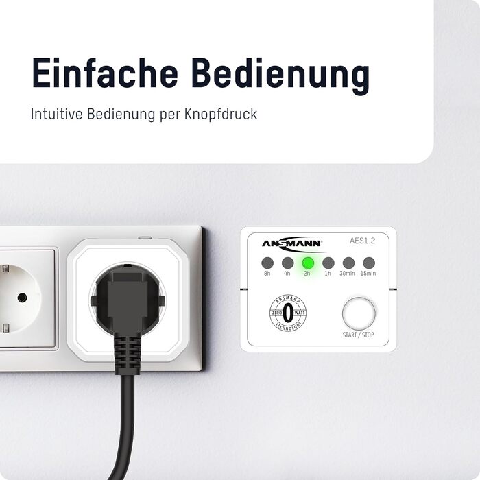 Розетка з таймером зворотного відліку Ansmann - розетка з таймером та таймером.