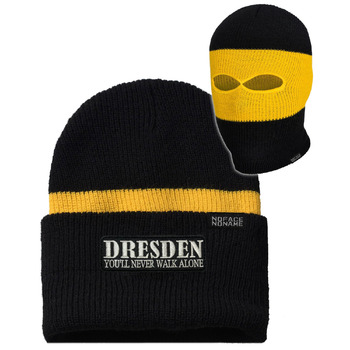 Балаклава Dresden You&39ll Never Walk Alone I чорного, білого, червоного, синього, жовтого, зеленого кольорів, Шарф Ultras один розмір чорний/жовтий