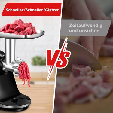 Аксесуари для м'ясорубки AMZCHEF для повільної соковижималки ZM1501 & GM3001 - ZM1501 Аксесуари - GM3001 Аксесуари - Без машини, в комплекті лише аксесуари - 3 леза, 4 ріжучі диски, 3 куточки для начинки ковбаси