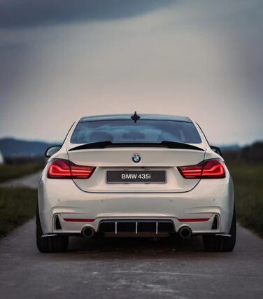 Задній спойлер MpTuned Carbon Look M4, підходить для BMW 4 Series F32 2-дверне купе 2014-2019 420i 428i 430i 435i 440i Задня спойлерна губа