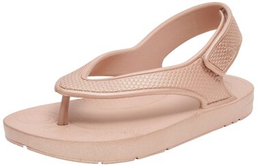 Дитячі сандалі Fitflop Unisex Kinder Iqushion із ремінцем на спині SolidFlipflop 25 EU рожево-золотистий колір