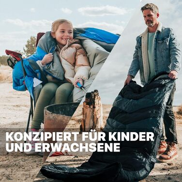 Спальний мішок MalloMe для активного відпочинку - Спальний мішок для дорослих та дітей - Зимовий спальний мішок, Спальні мішки, Кемпінговий спальний мішок, Спальний мішок-ковдра - Зимовий спальний мішок - Легкий, Портативний, Теплий, Спальні мішки-ковдри 