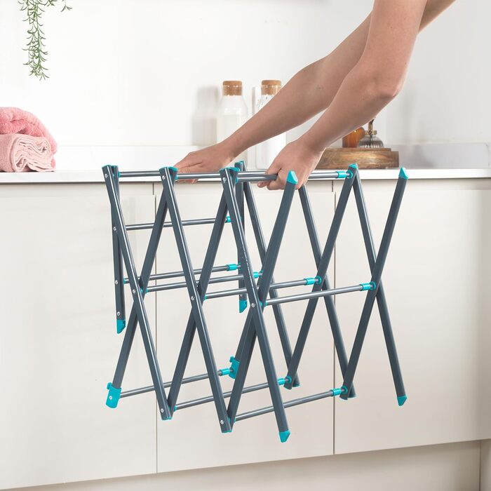 Висувна вішалка для одягу Beldray LA077615EU7 - вішалка для одягу з 3 рівнями, довжина сушіння 7 м, максимальне навантаження 7 кг,