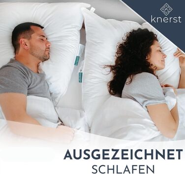 Подушка KNERST 40x80 см Зроблено в Німеччині - Подушка 40 x 80 від болю та напруги в шиї - Подушка для здорового та спокійного сну - Oeko-Tex - Подушка - Подушка - Подушка для сну 40x80 см