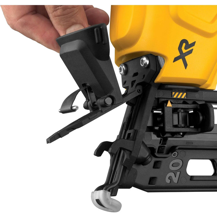 Акумуляторний цвяходер Dewalt 18В DCN660D2 (енергія удару 48 Дж, довжина цвяхів 32-63 мм, ємність магазину 110 цвяхів, контактний