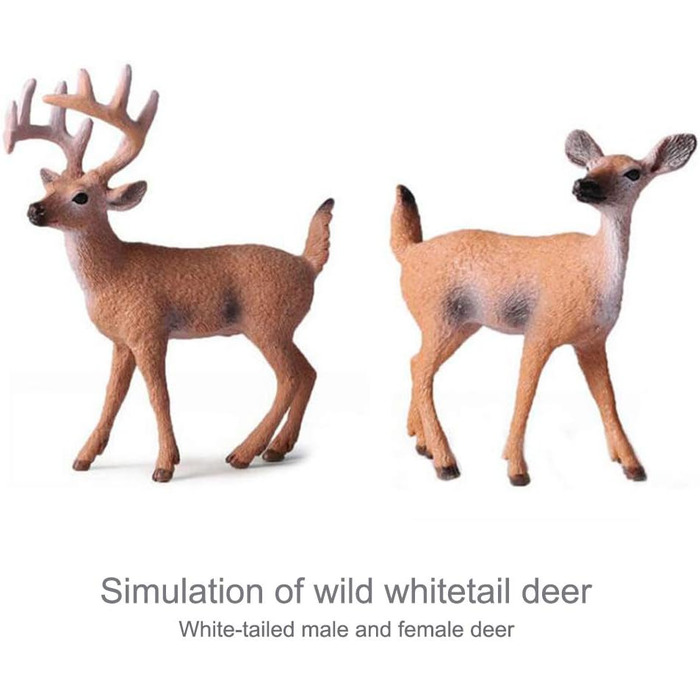 Набір фігурок тварин Frgasgds, 6 шт., колекція оленів