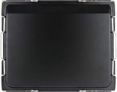 Деко для випікання Grizzly регулюється за розміром, деко для духовки висувається від 41 до 51 см, з обідком висотою 2 см, регульований деко для духовки Висувна рама, 41-51 см