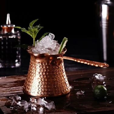 Турецька грецька арабська кавоварка Кавоварка з молотом Турецька мідна кавоварка Кавоварка з дерев'яною ручкою Турецька кавоварка