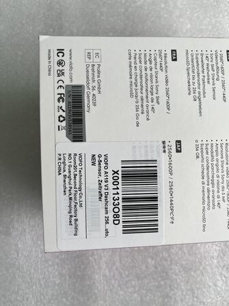 Відеореєстратор VIOFO A119 V3 2K 60 кадрів в секунду з GPS, 24-годинний буферний режим паркування автомобільна камера, тільки передній екран 2560x1600P, Quad HD IMX355 5MP сенсор HDR, міні-відеореєстратор нічного бачення, ширококутна автомобільна камера 1