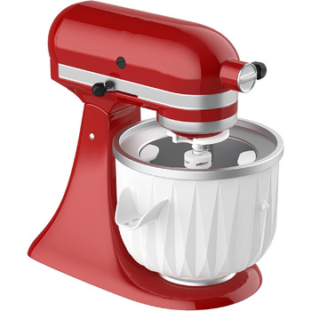 Насадка для морожениці GVODE для кухонного комбайна Kitchenaid, морозива та сорбету для приготування морозива, підходить для міксера Kitchenaid 4.5-5Qt і сервера чаші 5-6-7Qt