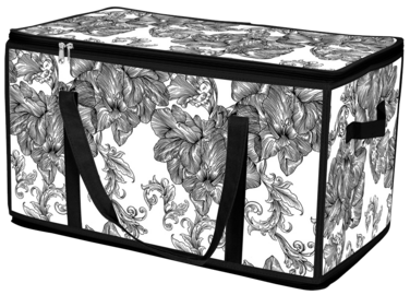 Кошик Idea Home DB-28 Anthracite Flowers 60x30x30 см  (7058560)