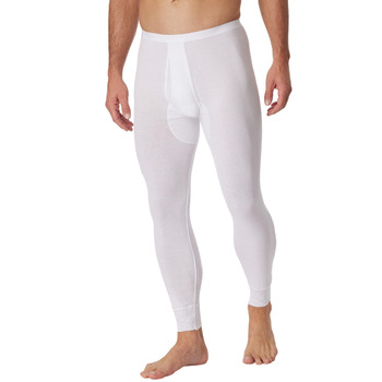 Чоловічі довгі трусики Schiesser з широким поясом - Оригінальні тонкі ребристі L Білі005135