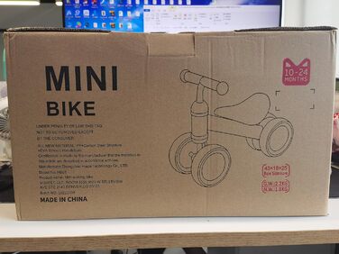 Дитячий баланс велосипед від 1 року баланс велосипед іграшка з 4 колесами для 10-24 місяців дитини, перший баланс велосипед для хл