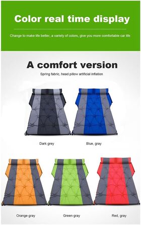 Надувний матрац для автомобіля, для Peugeot Rifter 2018-2024, портативний аксесуар для надувного матраца, комбіноване надувне ліжко, D звичайний D