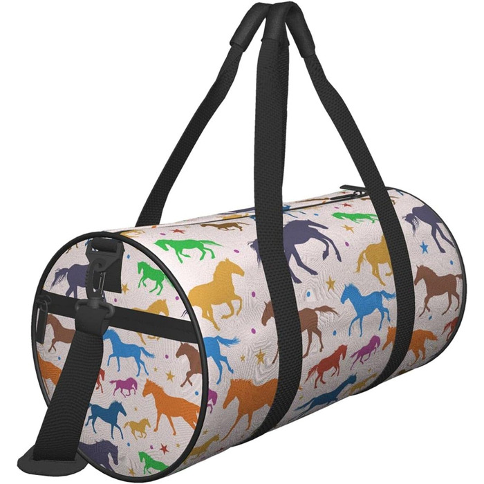 Яскраві дорожні сумки Скачучі коні, спортивні сумки для фітнесу та подорожей, велика сумка для покупок та подорожей, сумки на нічліг та на вихідні для чоловіків та жінок