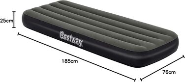 Надувне ліжко Bestway TriTech одномісне XL/Lo 185 x 76 x 25 см