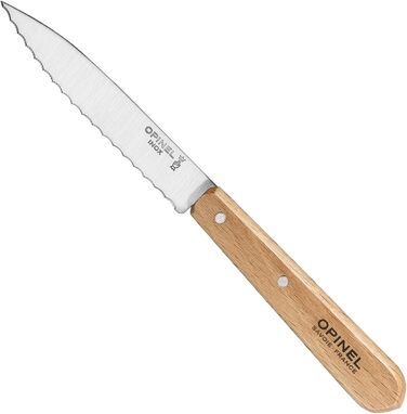 Різнокольоровий, 001300 Estuche Esenciales Mango de haya barnizada Natural N 112 patatero N113 dentado N114 cuchillo para verdura