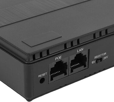 Джерело безперебійного живлення Topiky 10400mAh UPS, міні-UPS 18W з резервним живленням 5V/9V/12V/15V/24V через USB, LAN, PoE для роутерів, модемів (Європейський штекер)