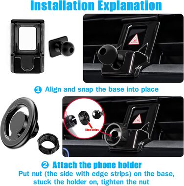 Автомобільний тримач для мобільного телефону Mengfly, підставка для телефону з вентиляційним отвором, автомобільне кріплення, для