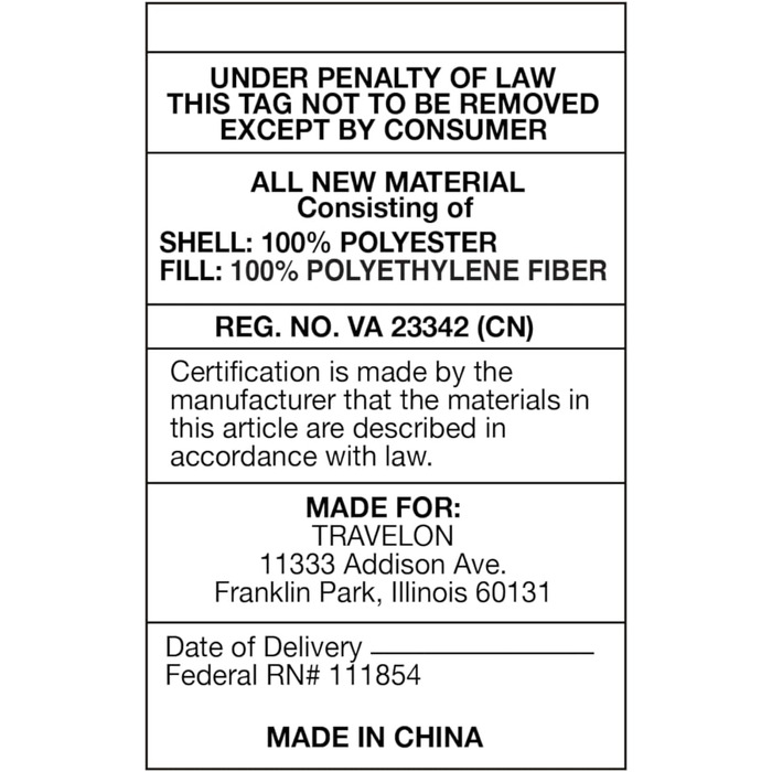 Подушка Travelon Deluxe Wrap-N-Rest, темно-сіра/світло-сіра, один розмір, темно-сіра/світло-сіра