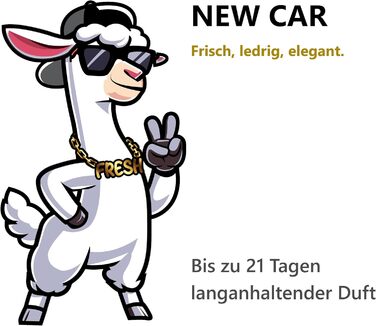 Освіжувач повітря автомобільний Fresh Lama ароматичне дерево зі стійким ароматом (Новий автомобіль)