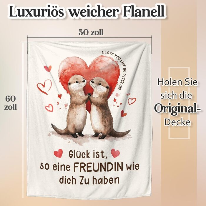 Подарунки на День святого Валентина для неї, подарунок на день народження для дівчини - Ультрам&39яка ковдра, подарунок для найкращої подруги, подарунки на день народження для дівчини 157 x 132 см