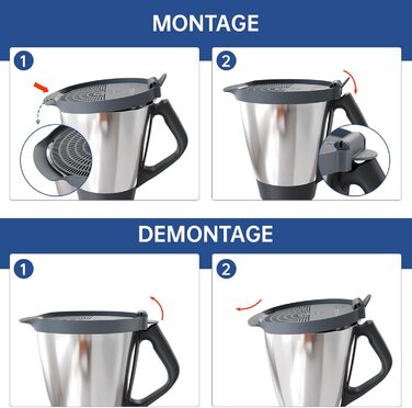 Дренажний допоміжний засіб для Thermomix TM5 TM6, Термозахисний затискач, Ливарний фільтр, Зливний ситечко для овочів, фруктів, Дренажний допоміжний засіб для Thermomix, TM5 TM6 Аксесуар Сито для локшини з Без BPA