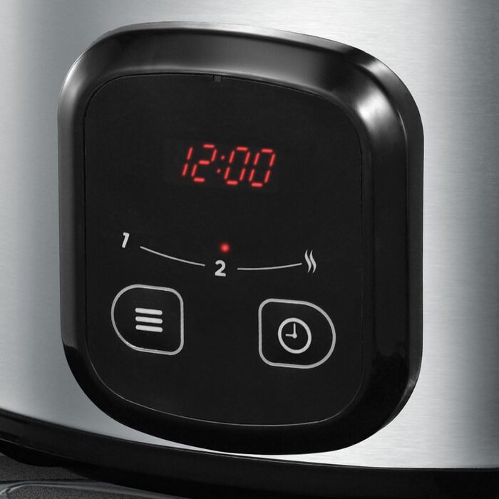 Повільноварка Russell Hobbs каструля з антипригарним покриттям 6 л XL, програмований таймер/час приготування Maxicook (3 налаштува