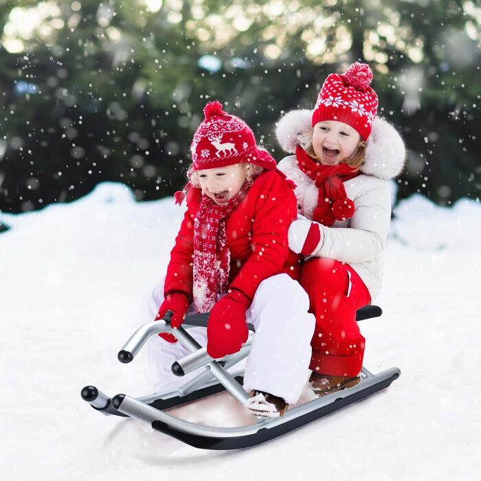 Алюмінієві санчата Alpenflitzer Складані санчата преміум-класу Складані алюмінієві санчата для великих і малих (модель 2024/25)