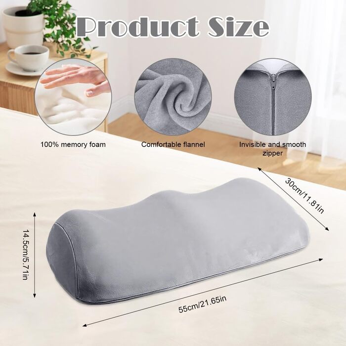 Подушка для підняття ніг, ергономічна подушка для колін, подушка для підняття ніг, позиціонуюча подушка для дорослих, маленька ортопедична подушка для колін, подушка для колін з піни з ефектом пам&39яті для сну на боці