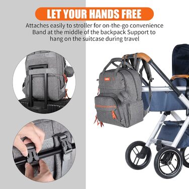 Сумка для підгузників Рюкзак Мама Лікарня Дитячі Сумки Для Хлопчиків Дівчинка Дорожні Рюкзаки Мама Сірий Тато Сумка для підгузникі