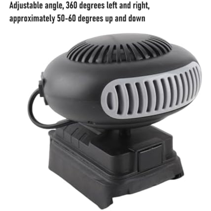 Обігрівач на батарейках з двома USB-портами, двома режимами температури та гнучким регулюванням кута для BAT609, BAT609G та BAT610G.