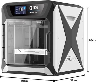 Принтер QIDI TECH MAX3, універсальний 3D-принтер для великих форматів, швидкий друк 600 мм/с, висока точність і висока швидкість п