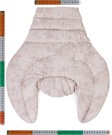 Подушка для шиї шийного відділу хребта - шия плечі спина - ріпакова подушка - подушка для шиї з підігрівом - зігріваюча подушка для шиї - колір сіро-бежевий, шеббі-шик