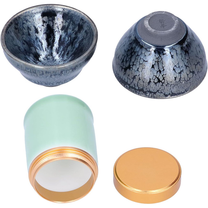 Елегантний керамічний чайний набір ручної роботи з 2 чашок та 1 скарбнички ідеальний вибір для поціновувачів чаю, як елемент декору або подарунок. Набір вирізняється витонченим, ручним виконанням.