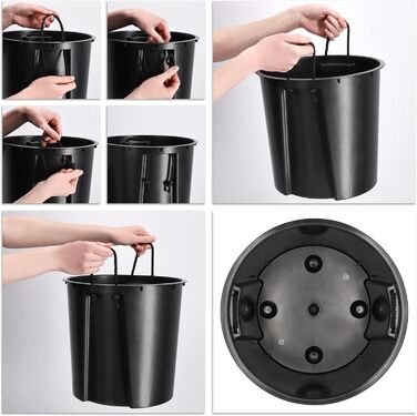 Квітковий горщик KADAX з дерев'яною стружкою, елегантне кашпо зі знімною вставкою, захист квіткового горщика для офісу, квітковий