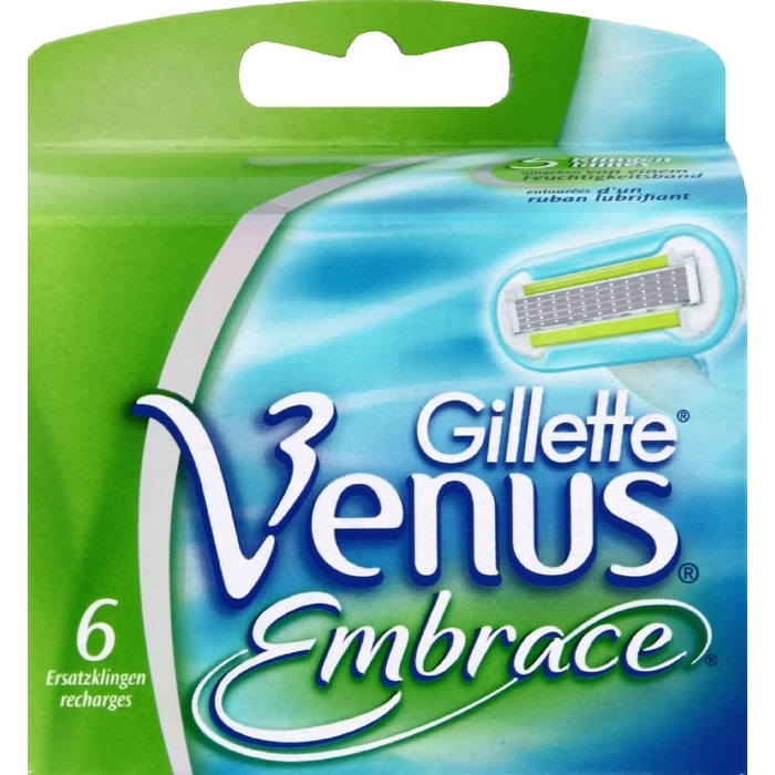 Жіночі леза для бритви Gillette Venus Embrace, 6 упаковок