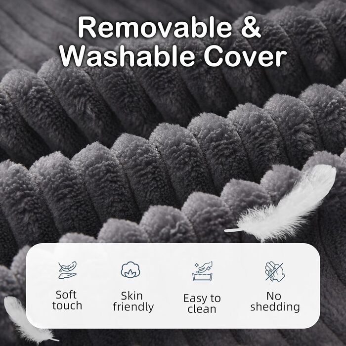 Регульована подушка для читання та спинка Vekkia - зонована піна різної щільності для цілеспрямованої підтримки, бічні кишені XL - крісло-ліжко для читання, гри, відпочинку та відпочинку