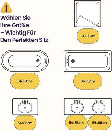 Овальний килимок для ванної кімнати DEXI 54 x 86 см, нековзний абсорбуючий килимок для ванної з візерунком &quotМорська зірка&quot, килимок для ванної з мультфільмами, що миється, для душової кабіни, спальні, дитячої кімнати, бежевий 54 x 86 см &quotМорсь