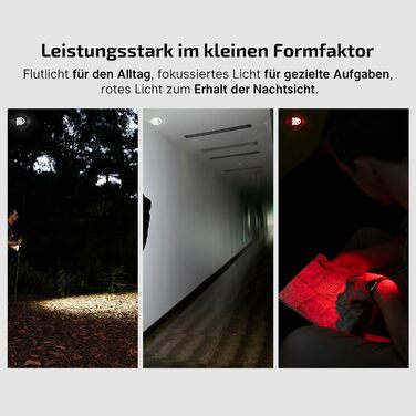 Міні-світлодіодний ліхтарик OLIGHT Oclip Pro з прожектором, сфокусованим світлом та червоним світлом, яскравий акумуляторний ліхтарик 500 люменів USB-C, лампа-кліпса IPX6, невеликий миготливий ліхтарик для бігунів та кемпінгу (помаранчевий)