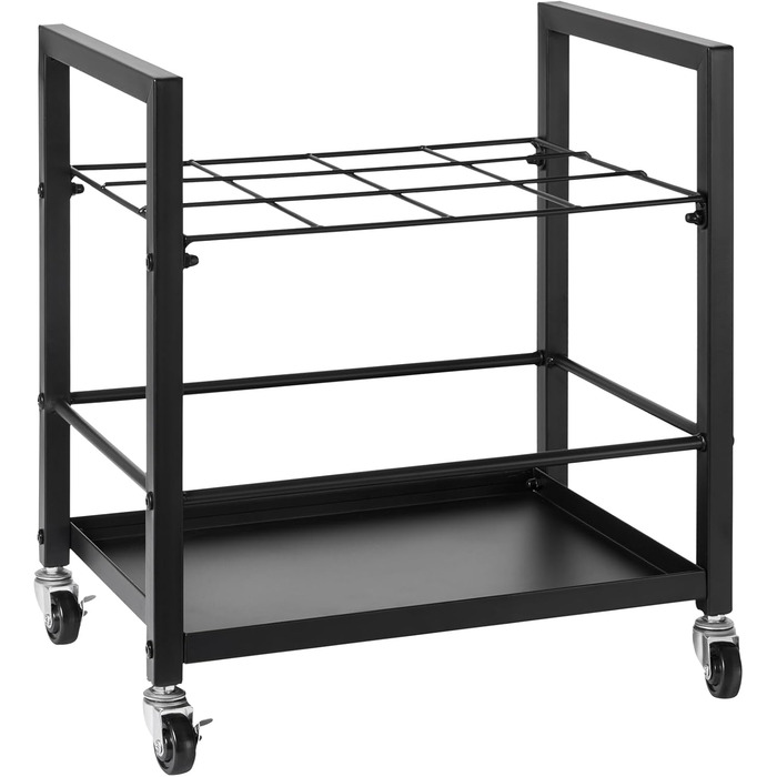 Стійка для зберігання креслень VEVOR, тримач для креслень з 12 відділеннями та колесами, мобільний металевий візок для зберігання креслень для карт, плакатів, архітектурних планів, для дому, офісу, школи, 12 слотів