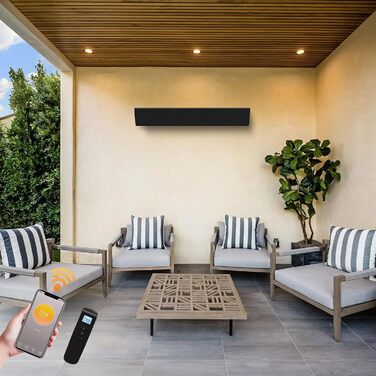 Інфрачервоний обігрівач для тераси Thermolux з Wi-Fi та термостатом (2400 Вт)