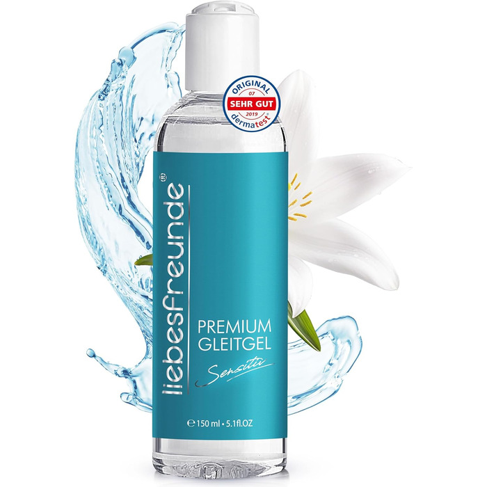 На водній основі - Без парабенів - Ніжний лубрикант для жінок і чоловіків I Інтимний гель, 150 мл