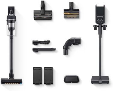 Акумуляторний пилосос Samsung Jet 95 Akku PetPRO, 210 Вт, вкл. запасний акумулятор, автономну зарядну станцію Z-Station та інші ак