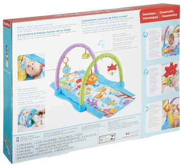 Ковдра Fisher-Price Mattel DRD92 Seahorse Play, багатобарвна