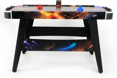 Світлодіодний стіл для аерохокею від FASports, аерохокей для дітей/підлітків віком від 8 років, стіл для аерохокею з повітряними штовхачами та шайбами, що світяться Solar Fury 138x67x82 см
