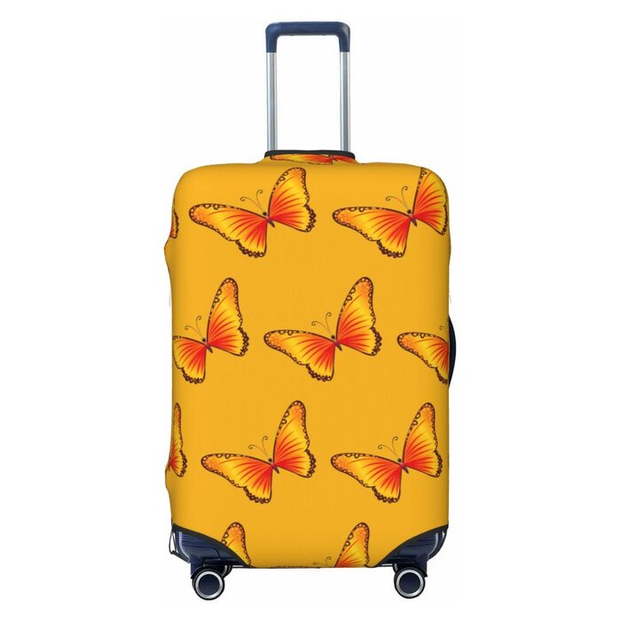 Чохол для валізи Чарівний метелик еластичний, що прається, захист для подорожей та роботи (для валіз розміром 45,7 - 81,3 см), чорний, середній розмір