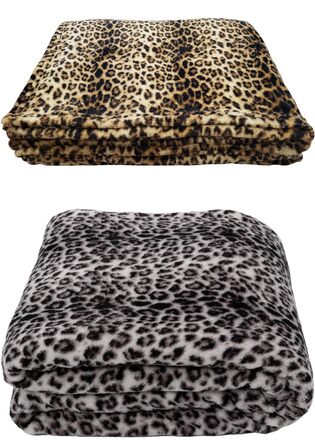 Жива ковдра, ковдра зі штучного хутра, м&39яка ковдра, тваринний принт, леопард, розкішна ковдра з кашеміру м&39якого на дотик коралового флісу, приблизно 150x200 см (леопард), 24