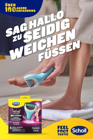 Електричний засіб для видалення мозолів Scholl Velvet Smooth Pro - Для видалення мозолів на вологих і сухих ногах - Перезаряджається - 1 пристрій зарядна станція